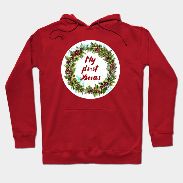 My first Xmas Wreath Hoodie by rachelsfinelines